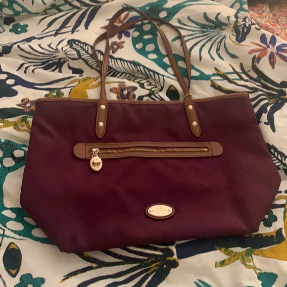 Coach Handbags - Used Coach Sawyer Twill and Leather Tote